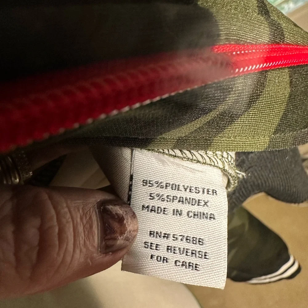 New Look Supreme green camo jacket stripes size small - Picture 4 of 6